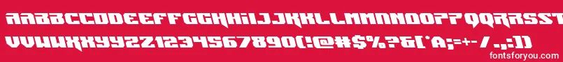 Jumpersleft Font – White Fonts on Red Background