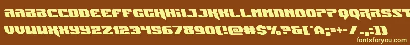 Jumpersleft Font – Yellow Fonts on Brown Background