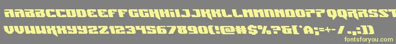 Jumpersleft Font – Yellow Fonts on Gray Background