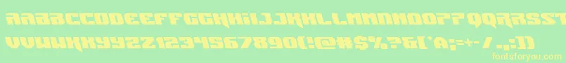 Jumpersleft Font – Yellow Fonts on Green Background