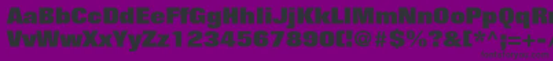 LayoutBlackSsiBlack-fontti – mustat fontit violetilla taustalla