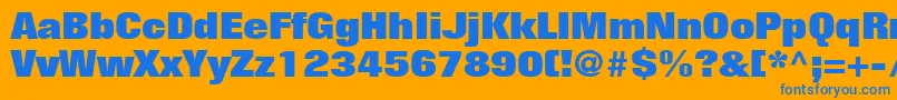 LayoutBlackSsiBlack Font – Blue Fonts on Orange Background