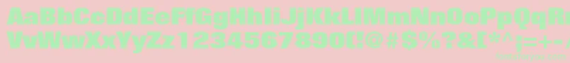 LayoutBlackSsiBlack Font – Green Fonts on Pink Background