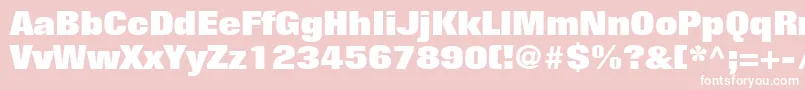 LayoutBlackSsiBlack Font – White Fonts on Pink Background