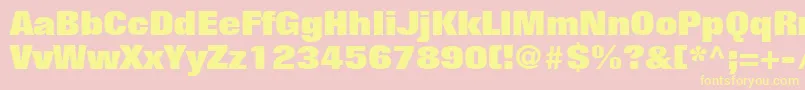 LayoutBlackSsiBlack Font – Yellow Fonts on Pink Background