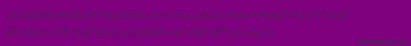 Vinotes-fontti – mustat fontit violetilla taustalla