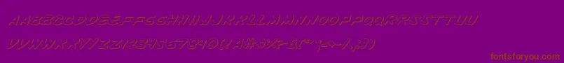 Vinotes Font – Brown Fonts on Purple Background