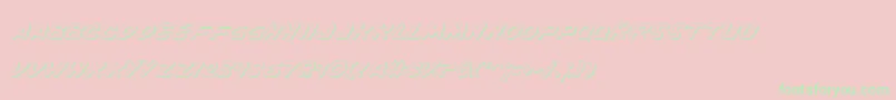 Vinotes Font – Green Fonts on Pink Background