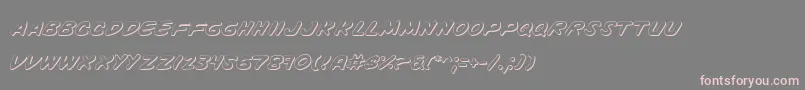 Шрифт Vinotes – розовые шрифты на сером фоне