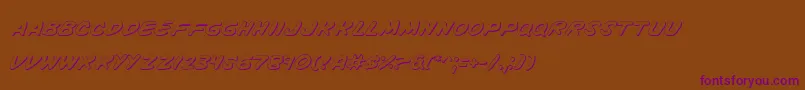 Vinotes Font – Purple Fonts on Brown Background