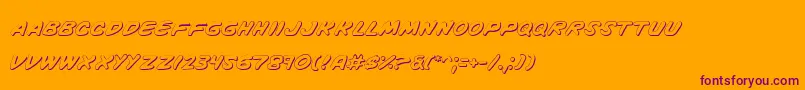 Vinotes Font – Purple Fonts on Orange Background