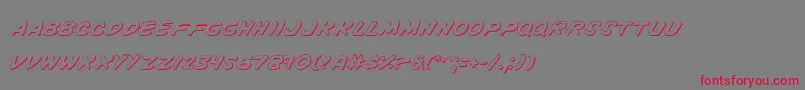 Vinotes Font – Red Fonts on Gray Background