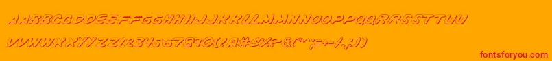 Vinotes Font – Red Fonts on Orange Background