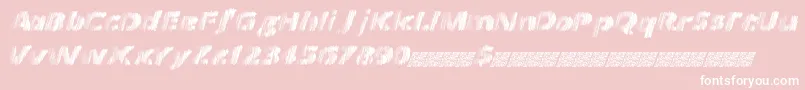 フォントFrequency – ピンクの背景に白い文字