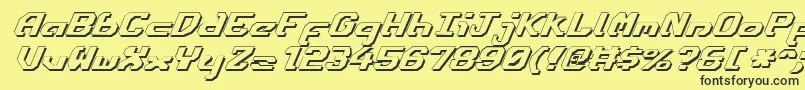 Ensignfsi Font – Black Fonts on Yellow Background