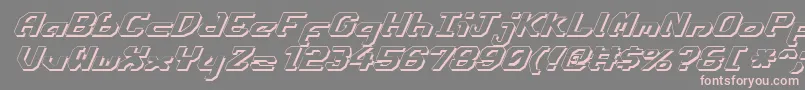 Ensignfsi Font – Pink Fonts on Gray Background