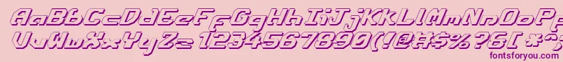 Ensignfsi Font – Purple Fonts on Pink Background