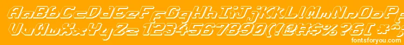 Ensignfsi Font – White Fonts on Orange Background