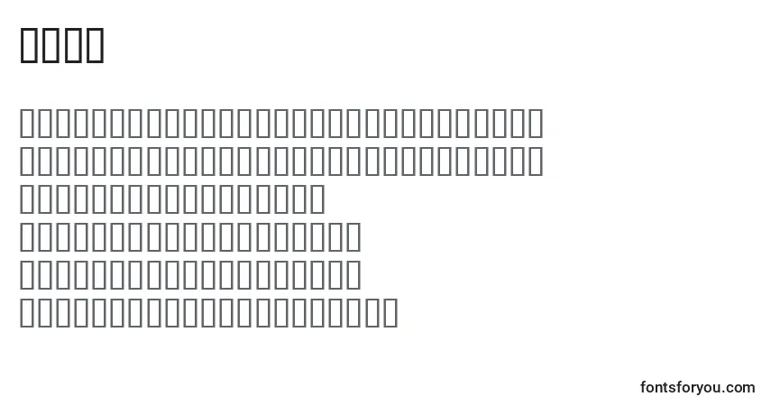 Шрифт Wod2 – алфавит, цифры, специальные символы