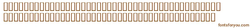 Шрифт Wod2 – коричневые шрифты на белом фоне