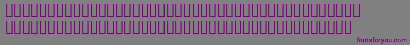 フォントWod2 – 紫色のフォント、灰色の背景