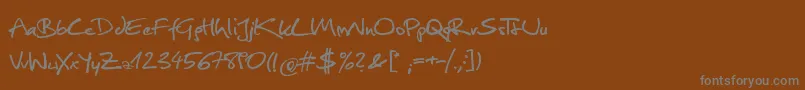 Подробнее о шрифте Christopherhand Шрифт Christopherhand – серые шрифты на коричневом фоне