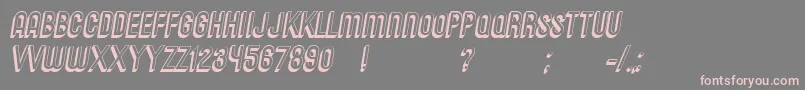 fuente MessagesItalic – Fuentes Rosadas Sobre Fondo Gris