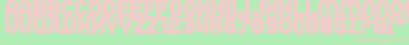 Unability Font – Pink Fonts on Green Background