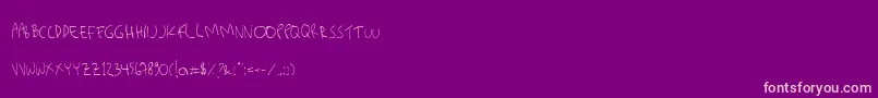Killerpanda Font – Pink Fonts on Purple Background