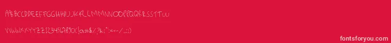 Killerpanda Font – Pink Fonts on Red Background