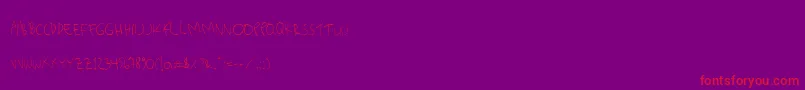 Killerpanda Font – Red Fonts on Purple Background