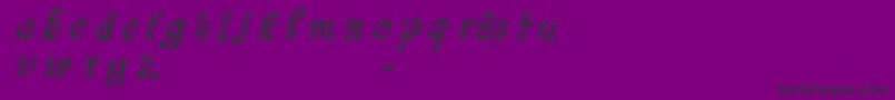 FontsLabSymphonyDemo Font – Black Fonts on Purple Background