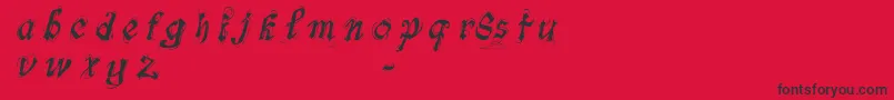 FontsLabSymphonyDemo Font – Black Fonts on Red Background