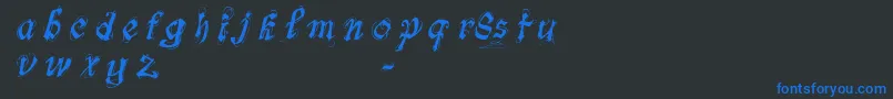 FontsLabSymphonyDemo Font – Blue Fonts on Black Background