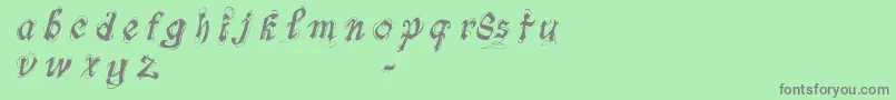 FontsLabSymphonyDemo Font – Gray Fonts on Green Background