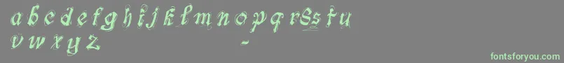 FontsLabSymphonyDemo Font – Green Fonts on Gray Background