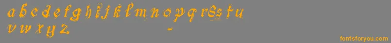 FontsLabSymphonyDemo Font – Orange Fonts on Gray Background