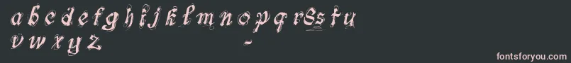 FontsLabSymphonyDemo Font – Pink Fonts on Black Background