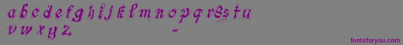 FontsLabSymphonyDemo Font – Purple Fonts on Gray Background