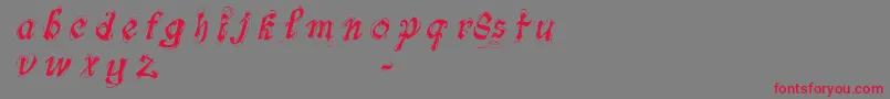 FontsLabSymphonyDemo Font – Red Fonts on Gray Background