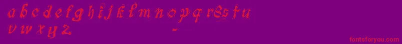 FontsLabSymphonyDemo Font – Red Fonts on Purple Background
