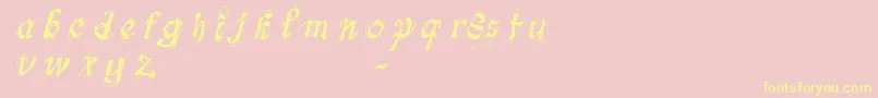 FontsLabSymphonyDemo Font – Yellow Fonts on Pink Background