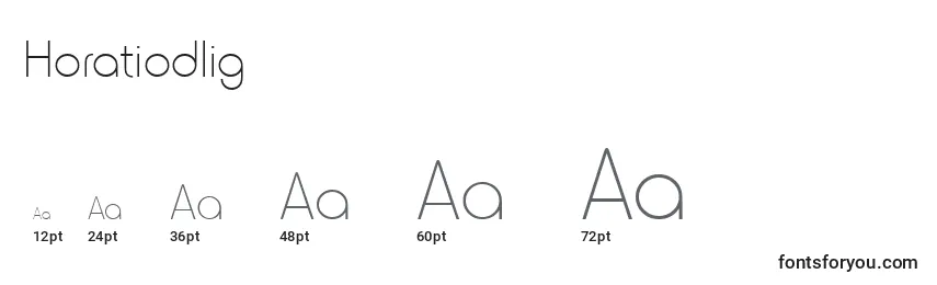 Horatiodlig Font Sizes