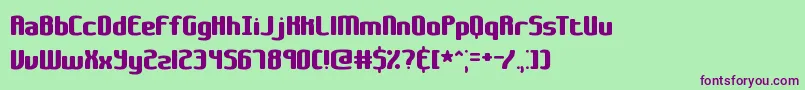 GalapogosBrk Font – Purple Fonts on Green Background