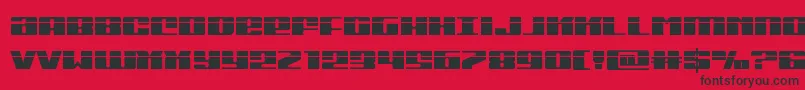 Michiganlaser Font – Black Fonts on Red Background