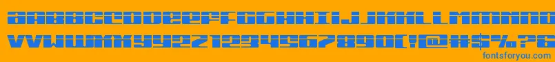 More about Michiganlaser Font Michiganlaser Font – Blue Fonts on Orange Background