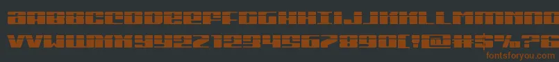 Michiganlaser Font – Brown Fonts on Black Background