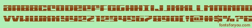 Michiganlaser Font – Brown Fonts on Green Background