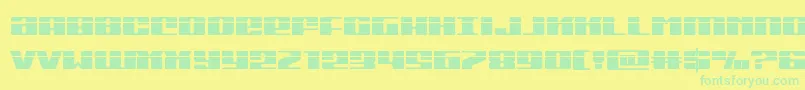 Czcionka Michiganlaser – zielone czcionki na żółtym tle