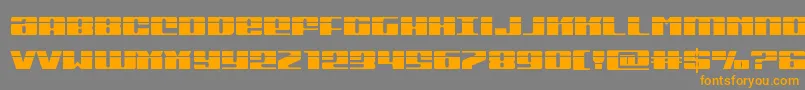 Michiganlaser Font – Orange Fonts on Gray Background
